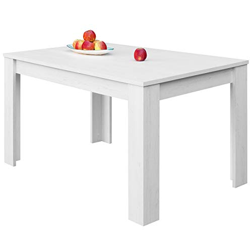 COMIFORT Mesa de Comedor- Mueble Extensible, de Estilo Moderno, Muy Resistente, con Medidas de 140/190 x 90 x 78 cm, Fabricado en Europa, Color Nordic