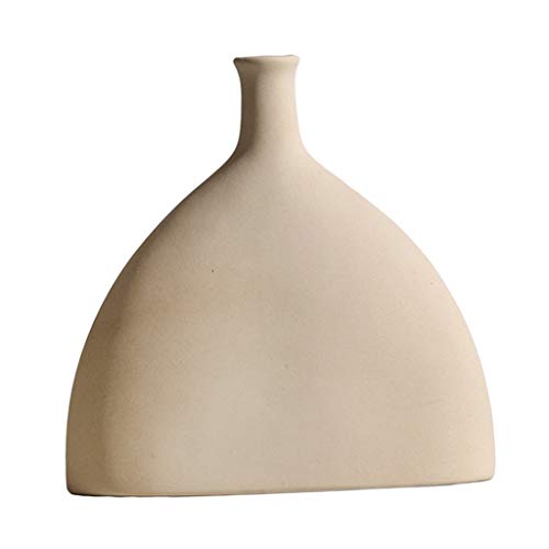 MagiDeal Jarrones de cerámica, Estilo nórdico minimalismo florero Decorativo para centros de Mesa Cocina, decoración de Sala de Oficina - F