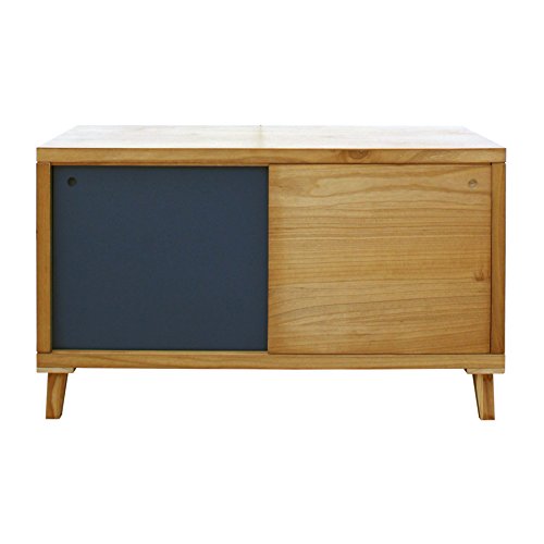 Mobili Rebecca® Mueble Soporte para TV 2 Puertas Madera Marrón Gris Estilo Moderno Pasillo Salón (Cod. RE6055)