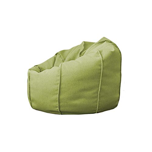 Puffs Pera, Puf con Relleno De Partículas Estilo Nórdico Sofá Individual Cómodo Lavable Funda De Tela De Lino De Algodón Sillón Reclinable Ergonómico Bolsas De Frijol (Color : Verde)