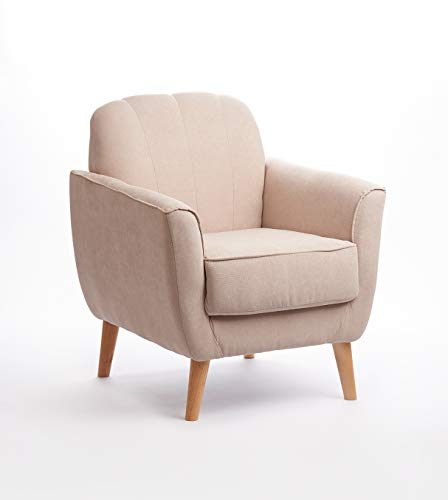 Sillón Concha con Estilo nórdico (Beige)